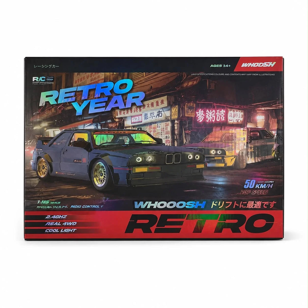 BMW M3 Retro 1:16 4WD RC Drift Car | 50KM/H High-Speed RTR With ESP Gyro & LED Lights